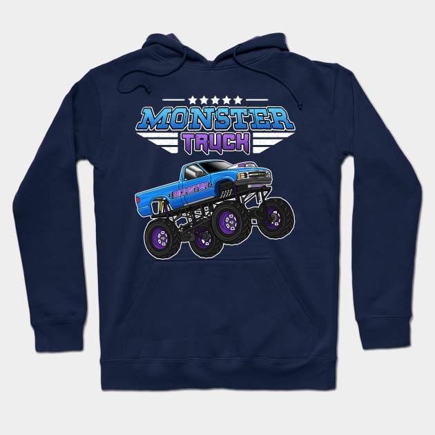 Monster Truck Hoodie by Guyvit